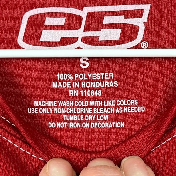 University of Alabama Red & White e5 100% Polyester T-Shirt Size Small - Picture 8 of 9